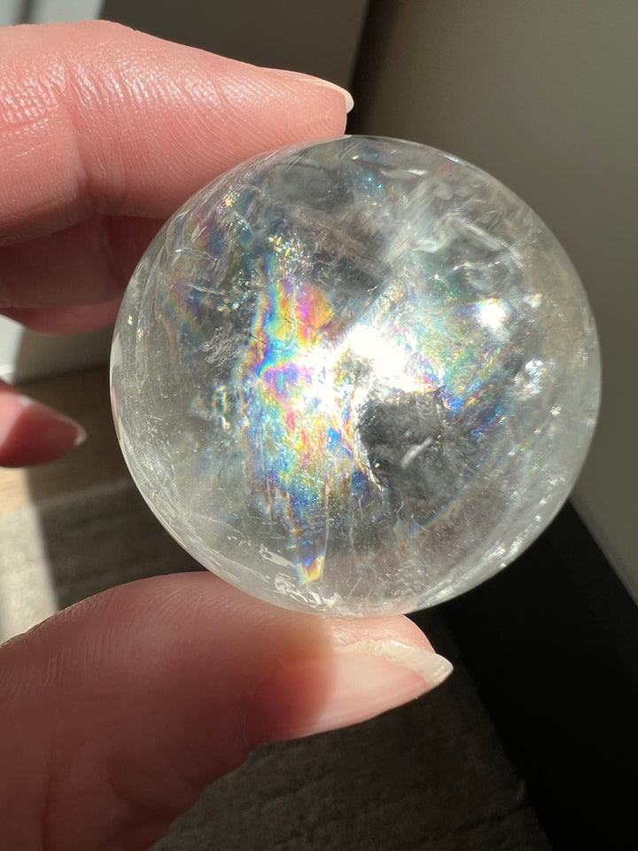 Optical Calcite Sphere (6) | 74.1g 37mm