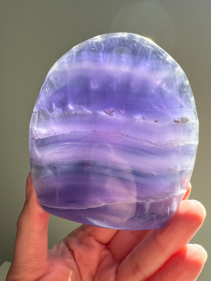 Fluorite Peacock Caving with Enhydros | 522g