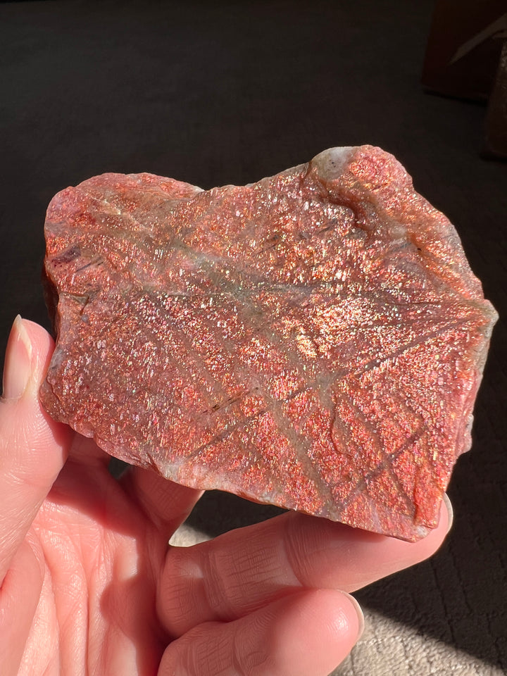 Raw Red Tanzania Sunstone (2) | 126.3g