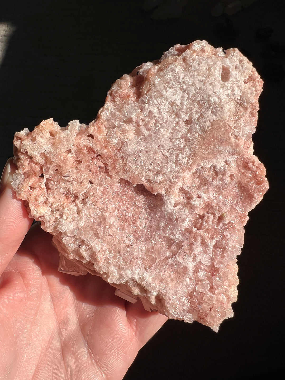 Pink Halite Double Bubble Enhydro (2) | 194g