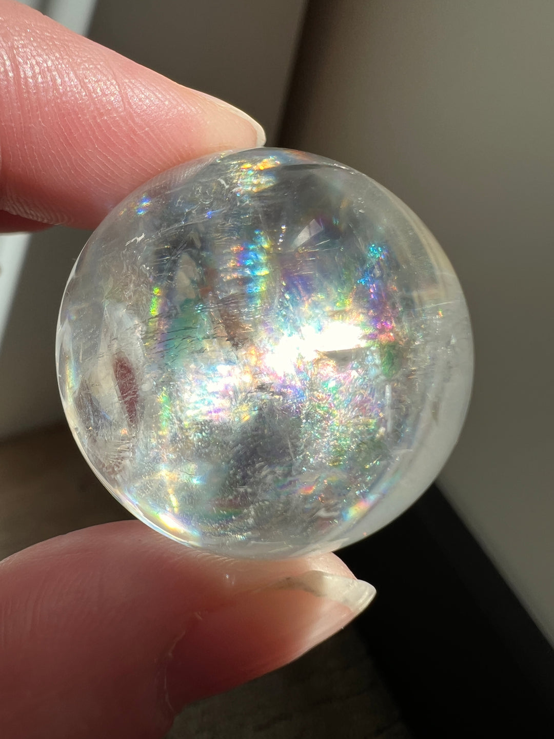 Optical Calcite Sphere (9) | 36.2g 30mm