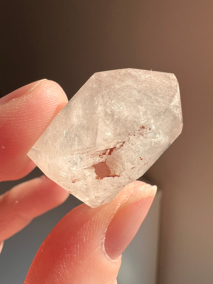 Partially Polished Quartz Enhydro (13) | 13.3g