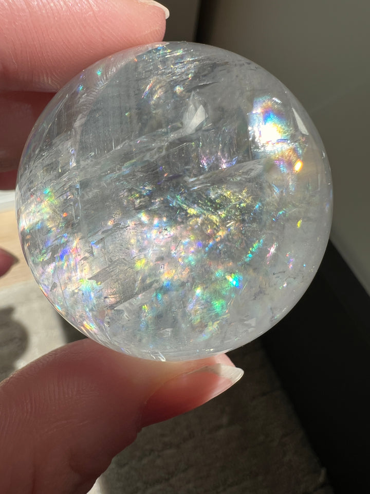 Optical Calcite Sphere (19) | 95.8g 40mm