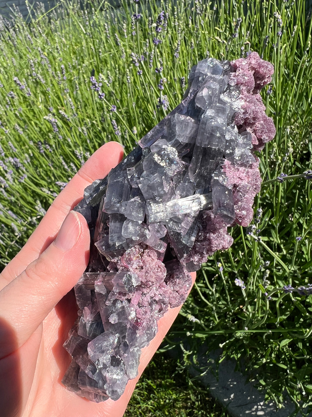 Purple Tourmaline Cluster with Lepidolite – 477g Cruzeiro Mine, Minas Gerais, Brazil