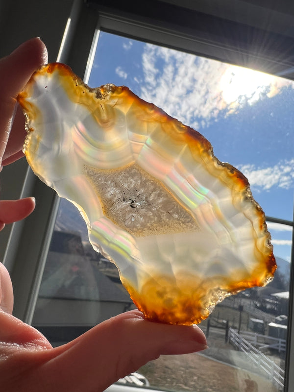 Iris Agate Slice (10) | 45g