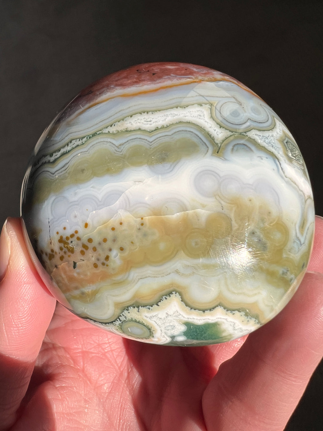 8th Vein Ocean Jasper Palmstone (2) | 221.6g