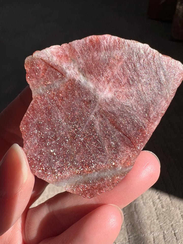 Raw Red Tanzania Sunstone (5) | 90.2g