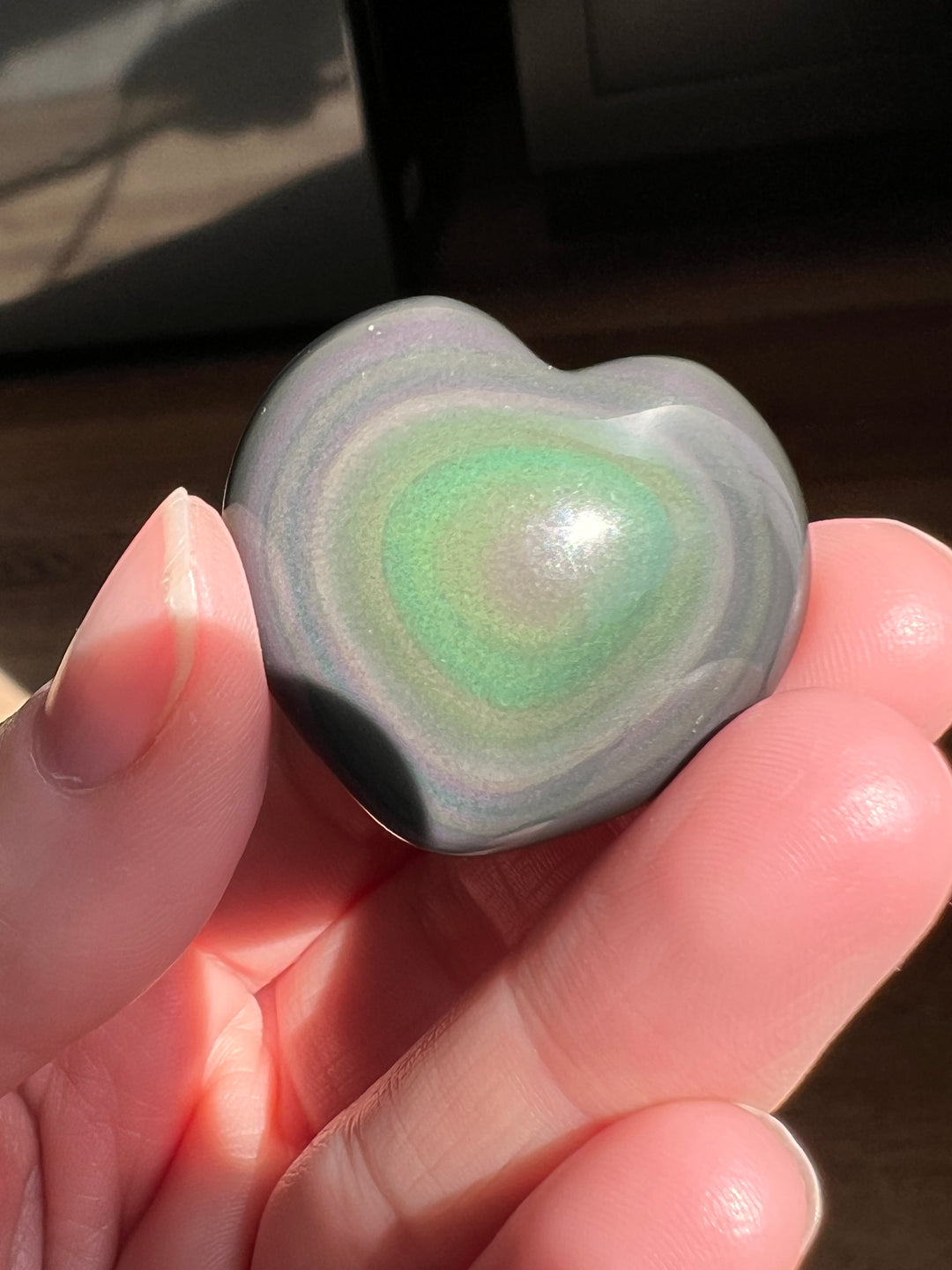 Rainbow Obsidian Heart (37)