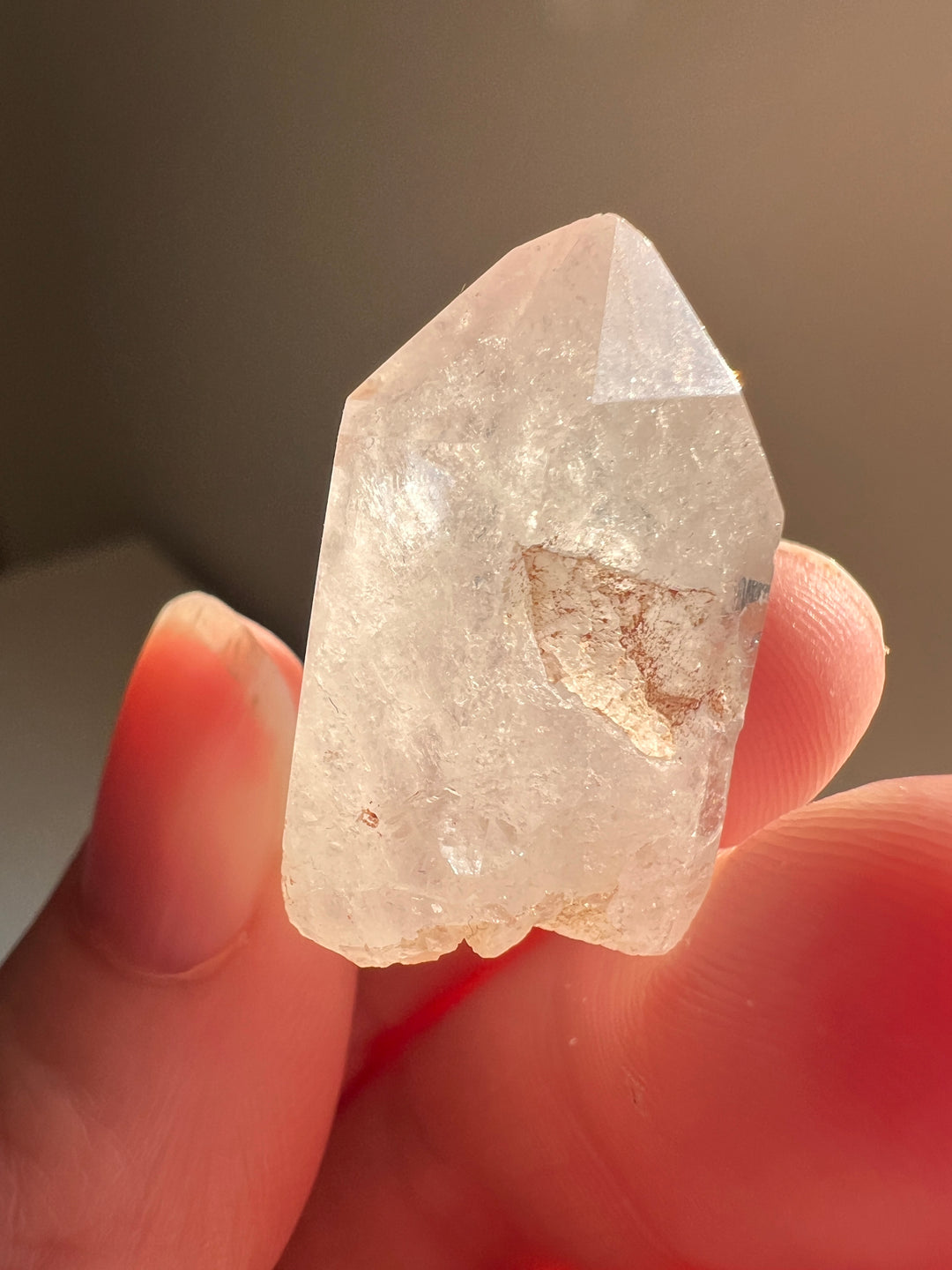 Partially Polished Quartz Enhydro (6) | 10.2g