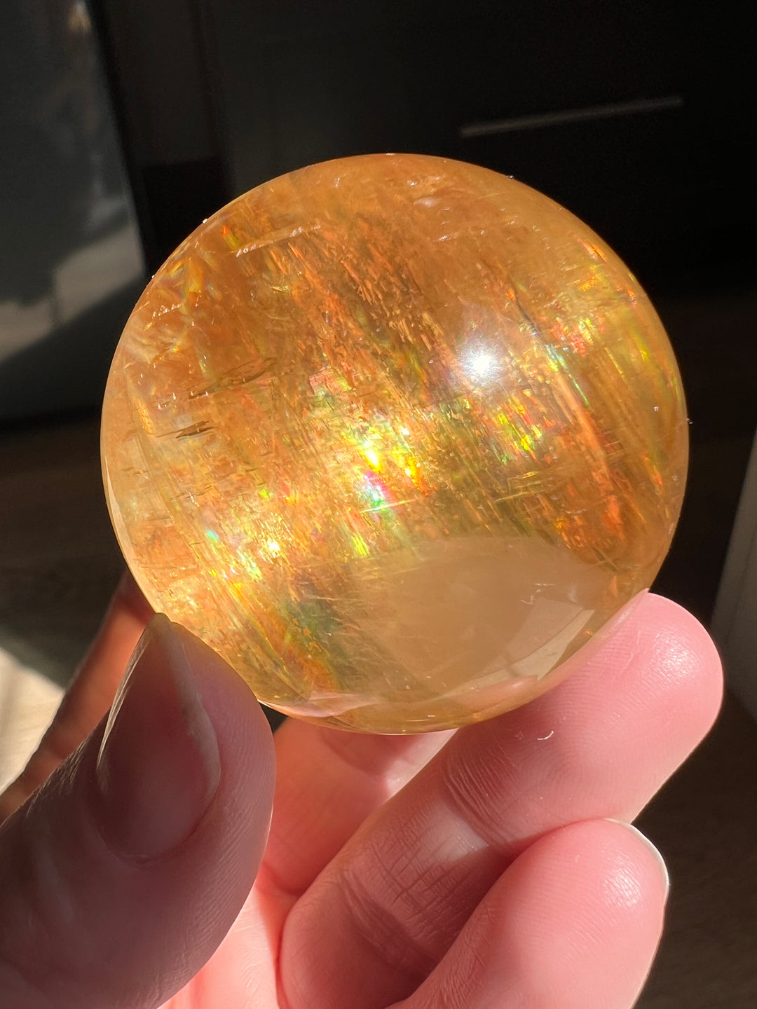 Honey Calcite Sphere | 48mm 136g