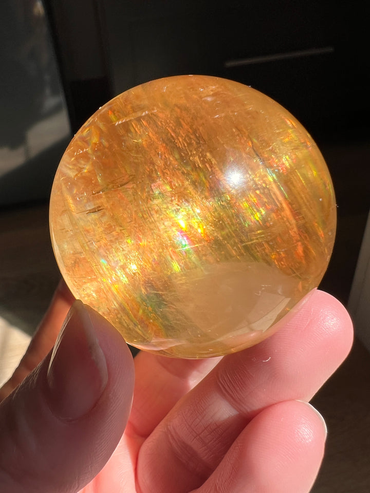 Honey Calcite Sphere | 48mm 136g