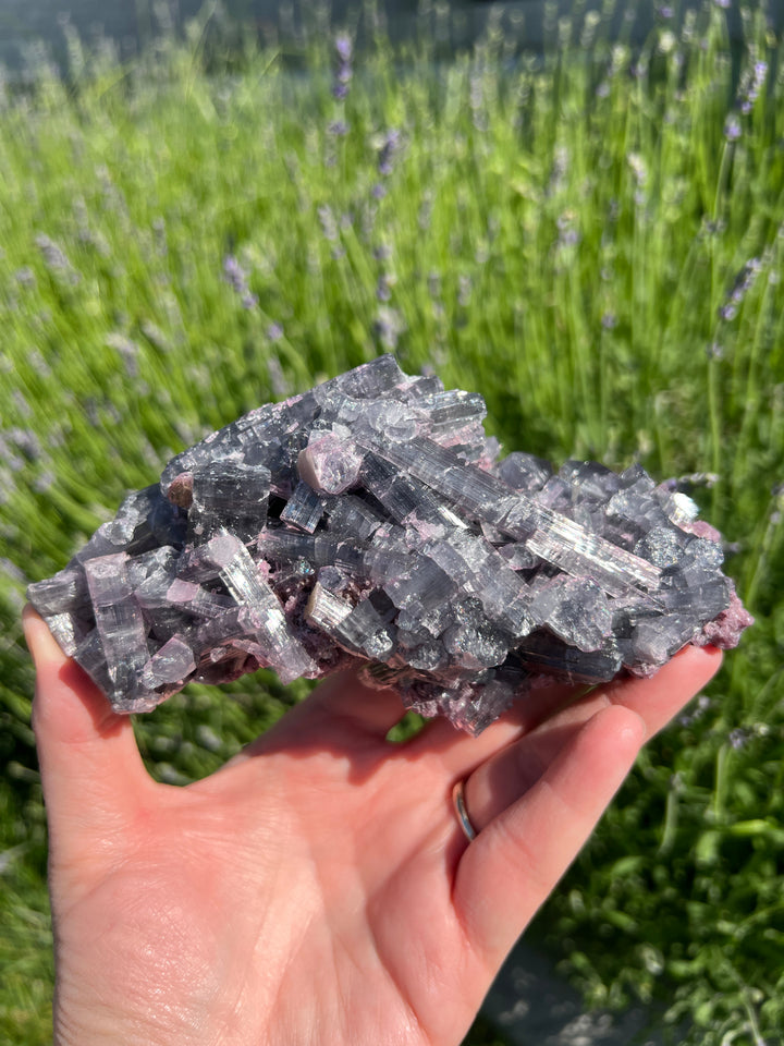 Purple Tourmaline Cluster with Lepidolite – 477g Cruzeiro Mine, Minas Gerais, Brazil