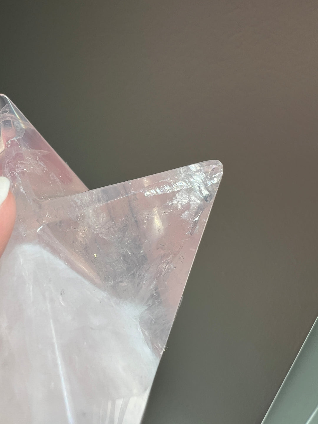 CHIPPED Rose Quartz Merkaba