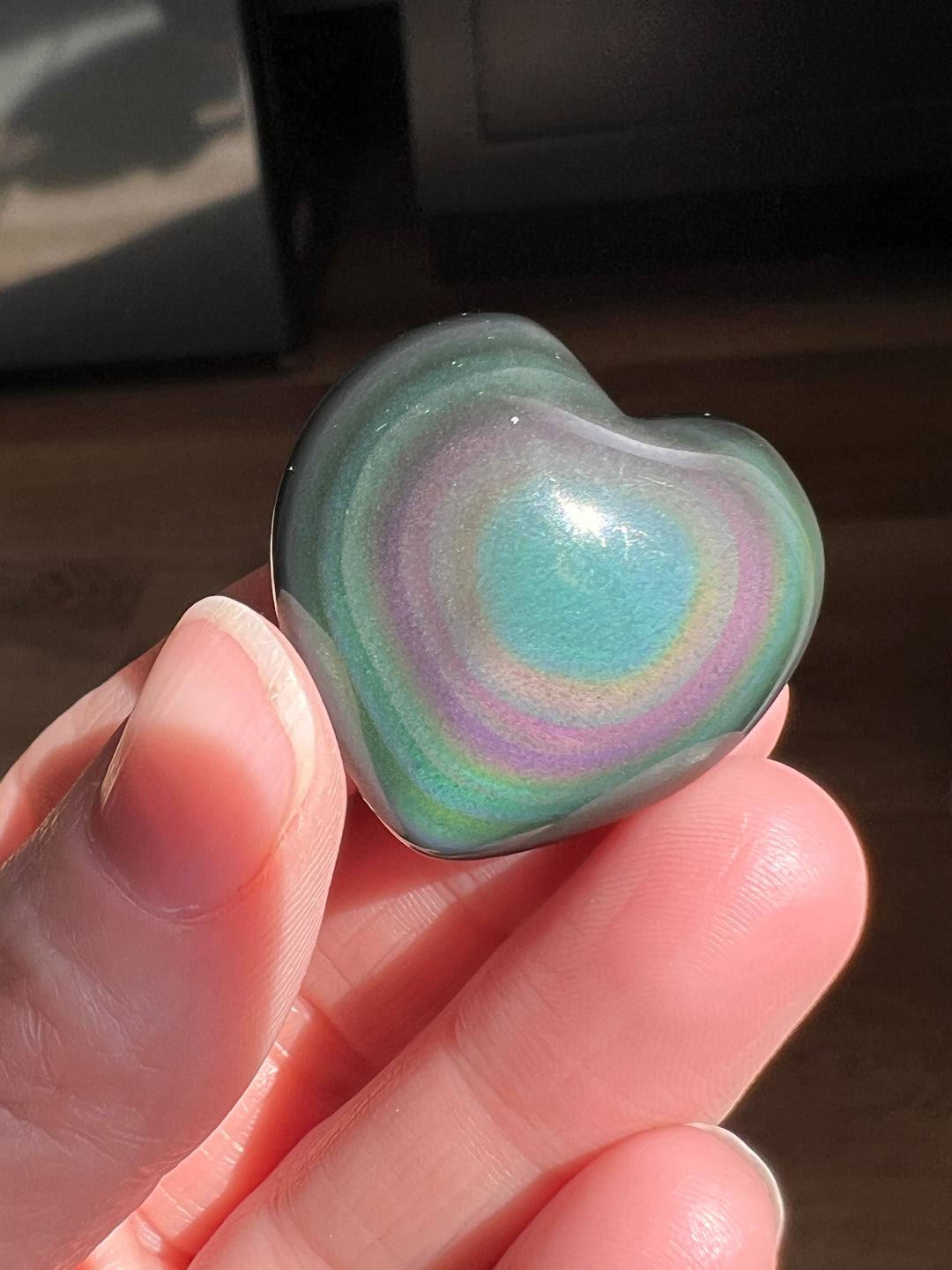Rainbow Obsidian Heart (36)