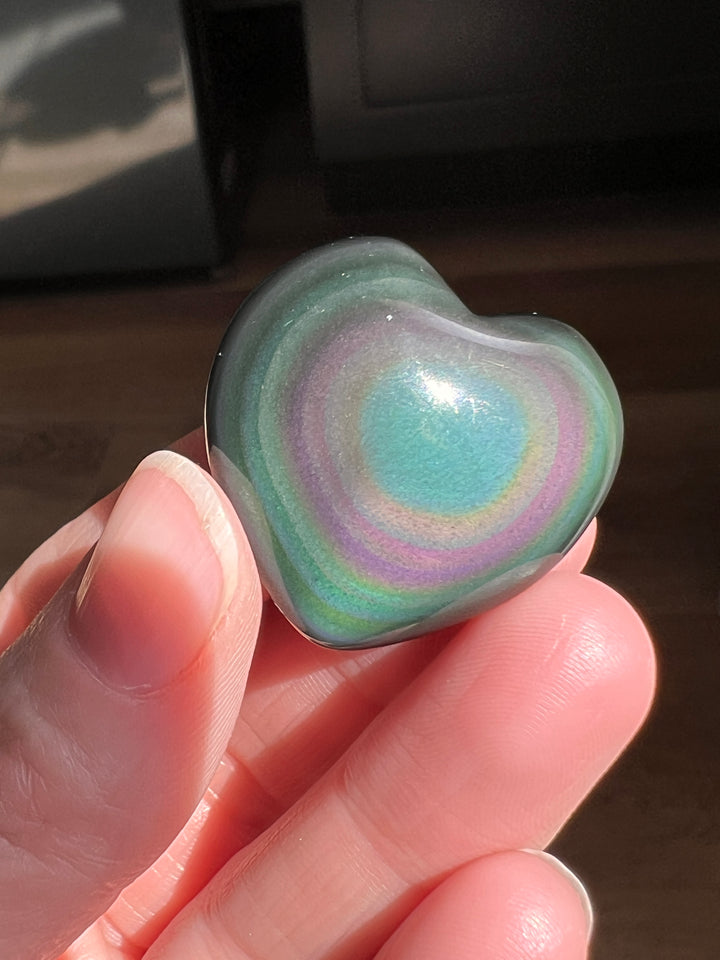 Rainbow Obsidian Heart (36)