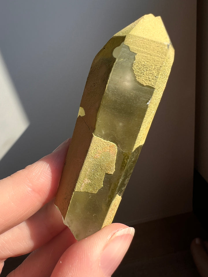Epidote Coated Quartz | 55.8g