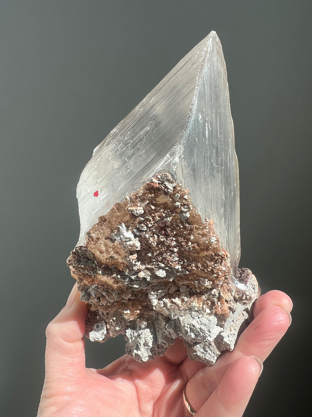 Naice Mine Mexico Selenite Double Bubble Enhydro | 1lb 11oz