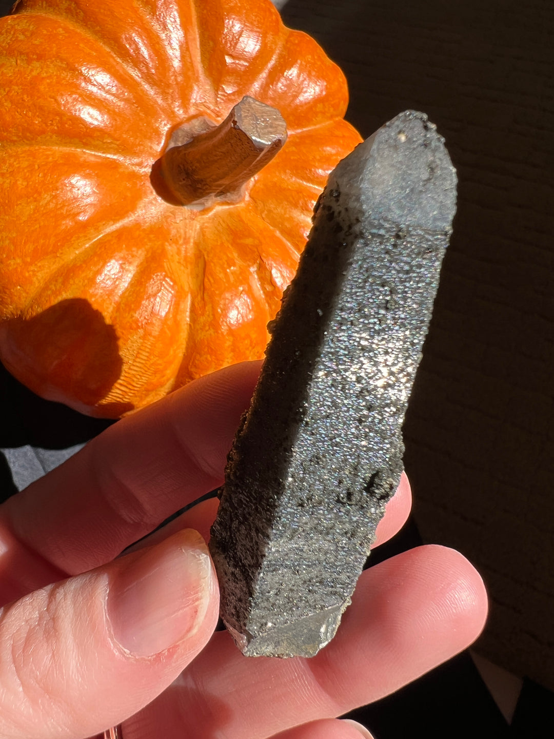 Lustrous Druzy Coated Smoky Quartz (3) | 37.2g
