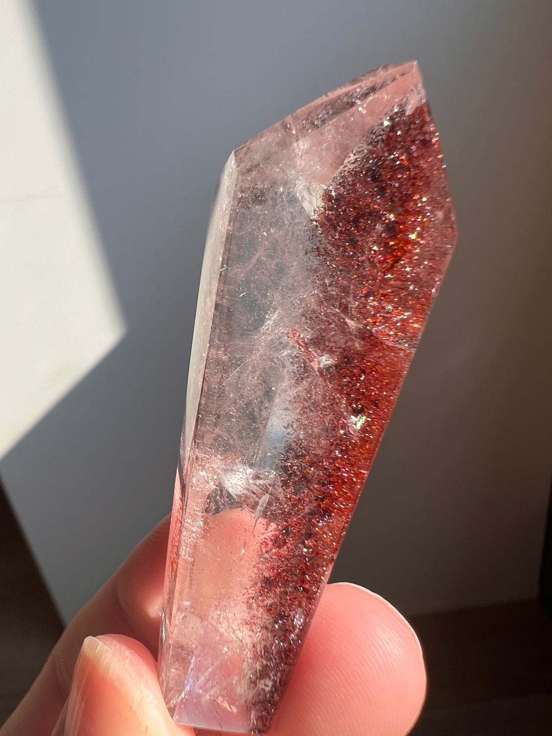 High quality Sparkly Red Hematite included Quartz (1) | 28g
