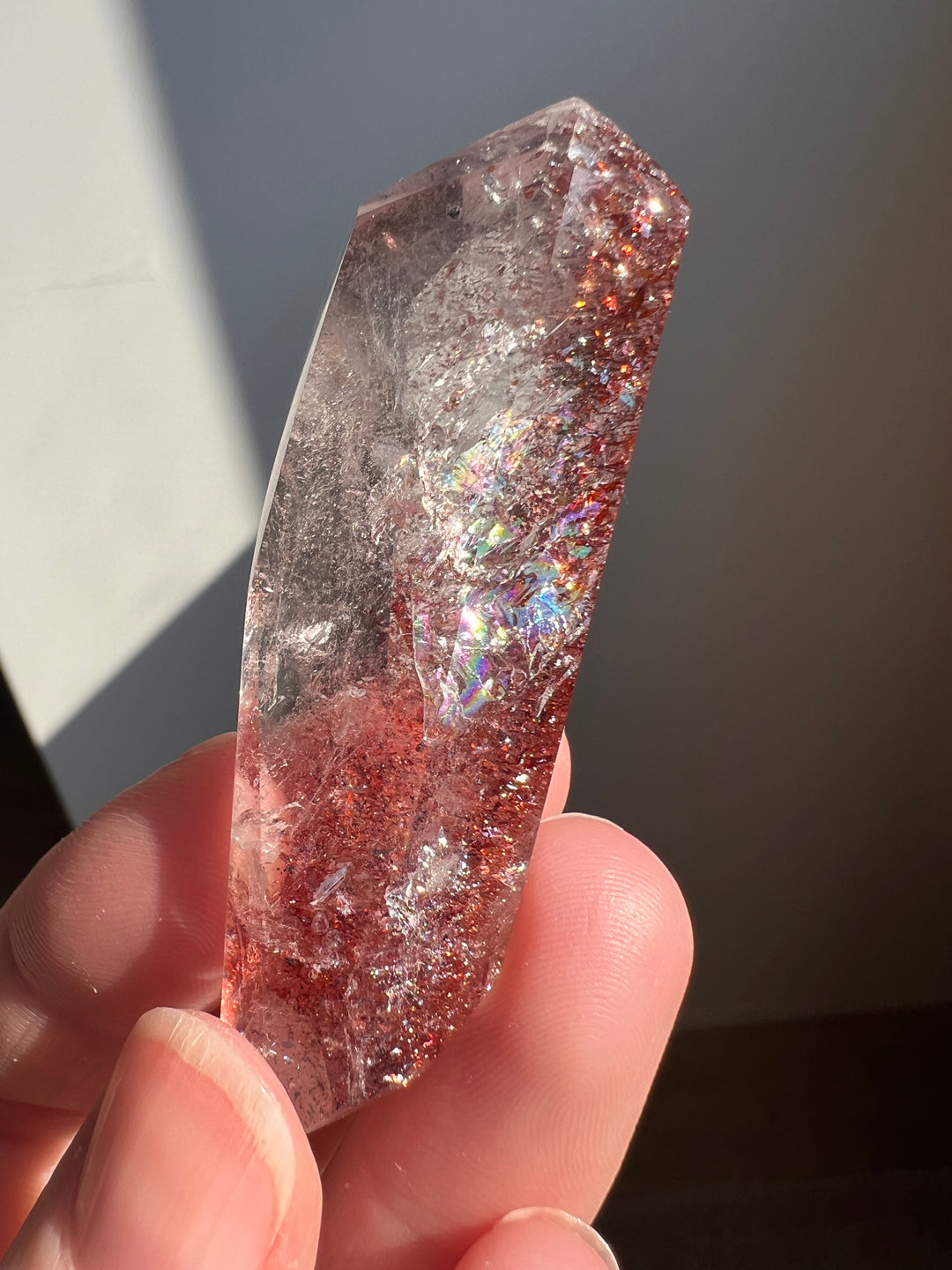 High Quality Sparkly Red Hematite included Quartz (2) | 24.5g