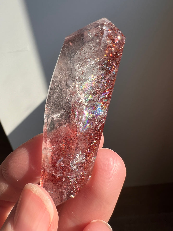 High Quality Sparkly Red Hematite included Quartz (2) | 24.5g