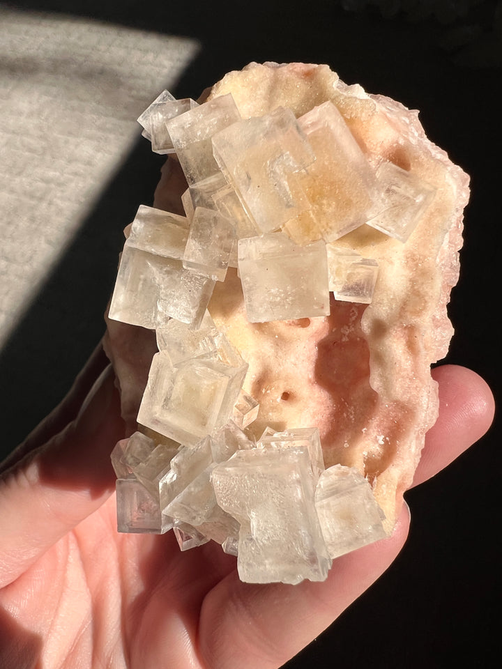 Pink Halite Enhydro (3) | 112.3g