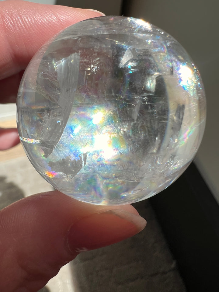 Optical Calcite Sphere (24) | 78.2g 39mm