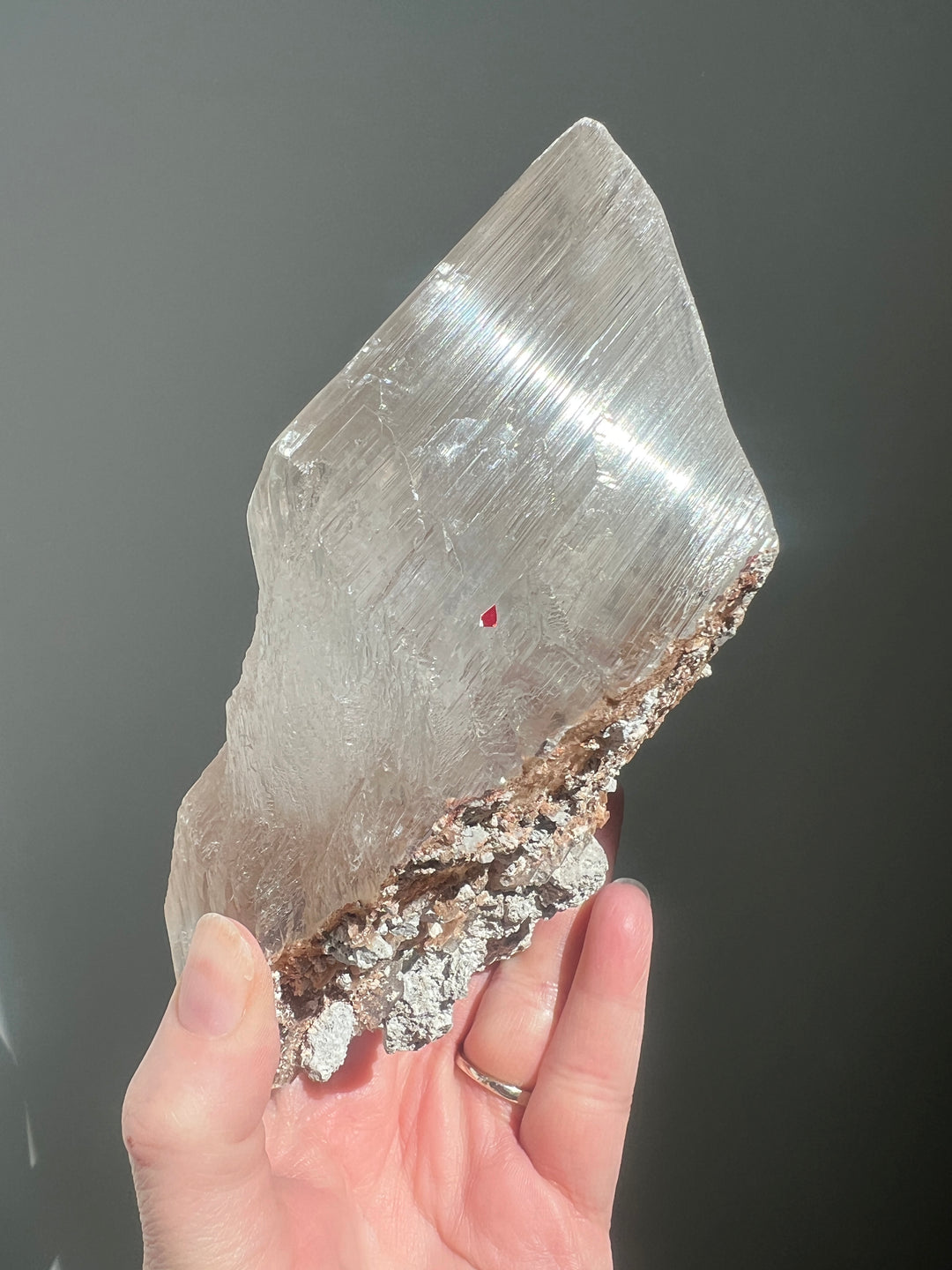 Naice Mine Mexico Selenite Double Bubble Enhydro | 1lb 11oz