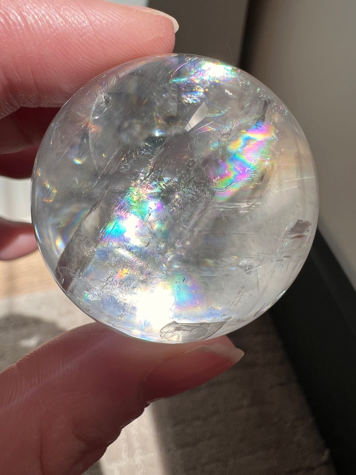 Optical Calcite Sphere (24) | 78.2g 39mm