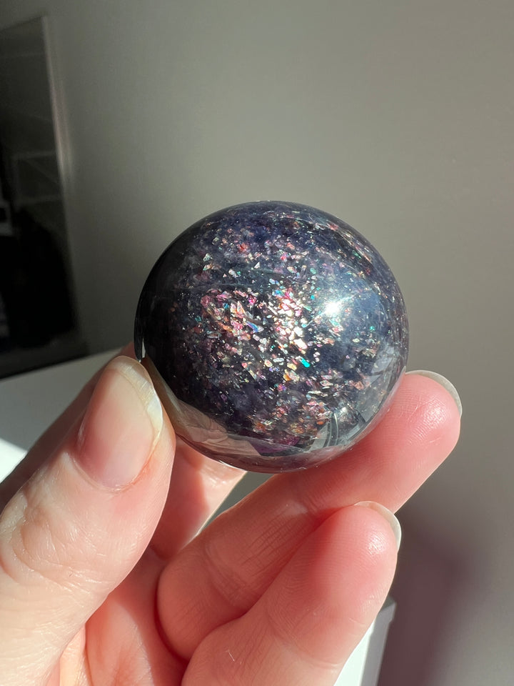 Confetti Iolite Sphere (1) | 40mm 75g