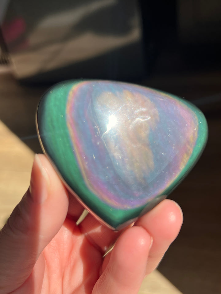 Rainbow Obsidian Heart (31) | 111.5g