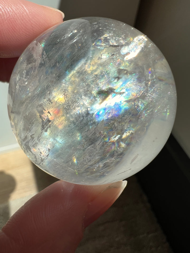 Optical Calcite Sphere (17) | 96.9g 41mm
