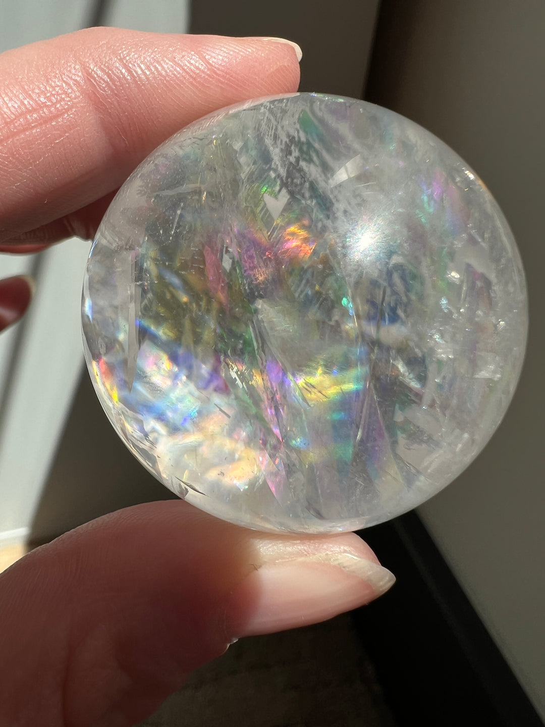 Optical Calcite Sphere (2) | 104.7g 42mm