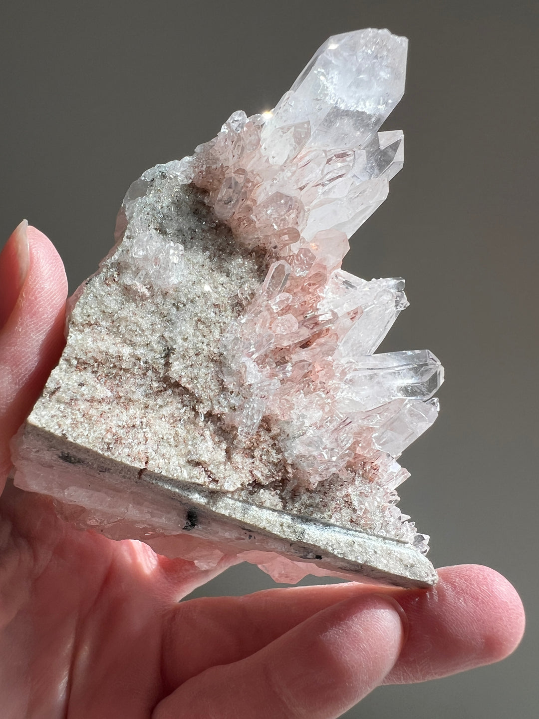 Pink Lemurian Cluster | 247.4g