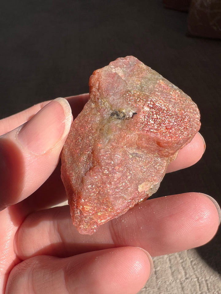 Raw Red Tanzania Sunstone (9) | 40g