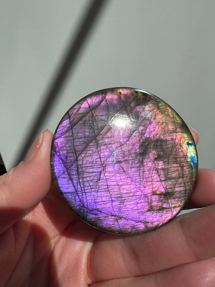 Purple Labradorite Cab (5) | 62g