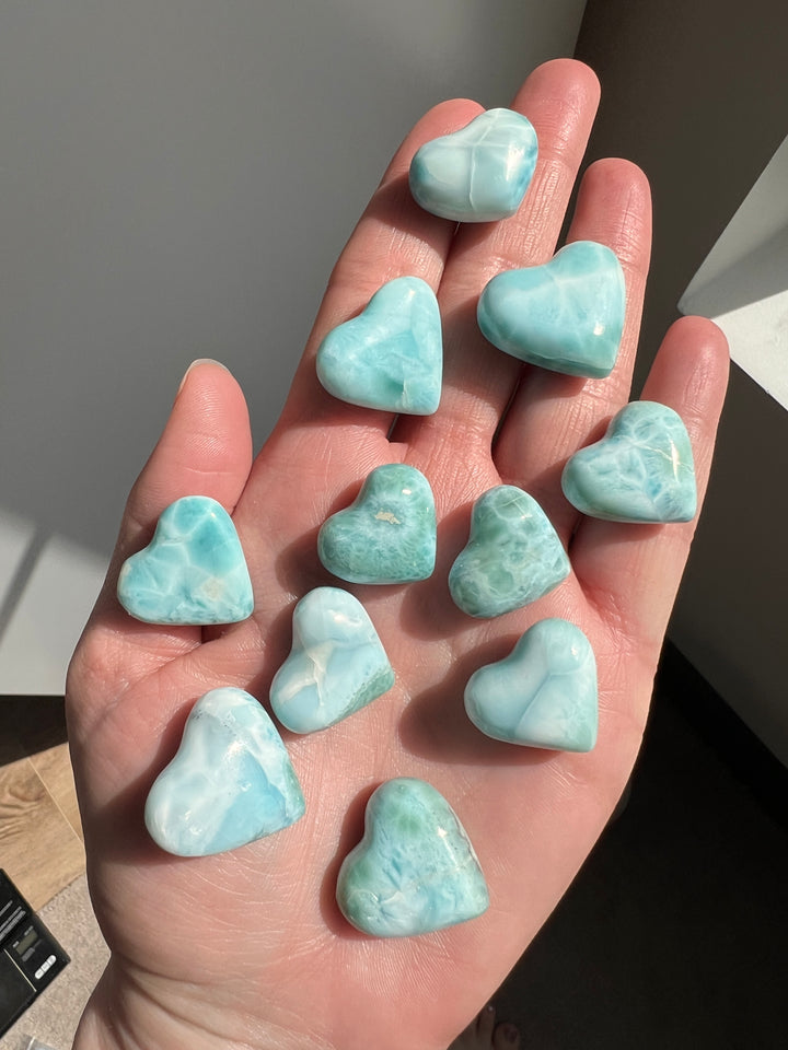 Wholesale Larimar Heart Lot 79.6g
