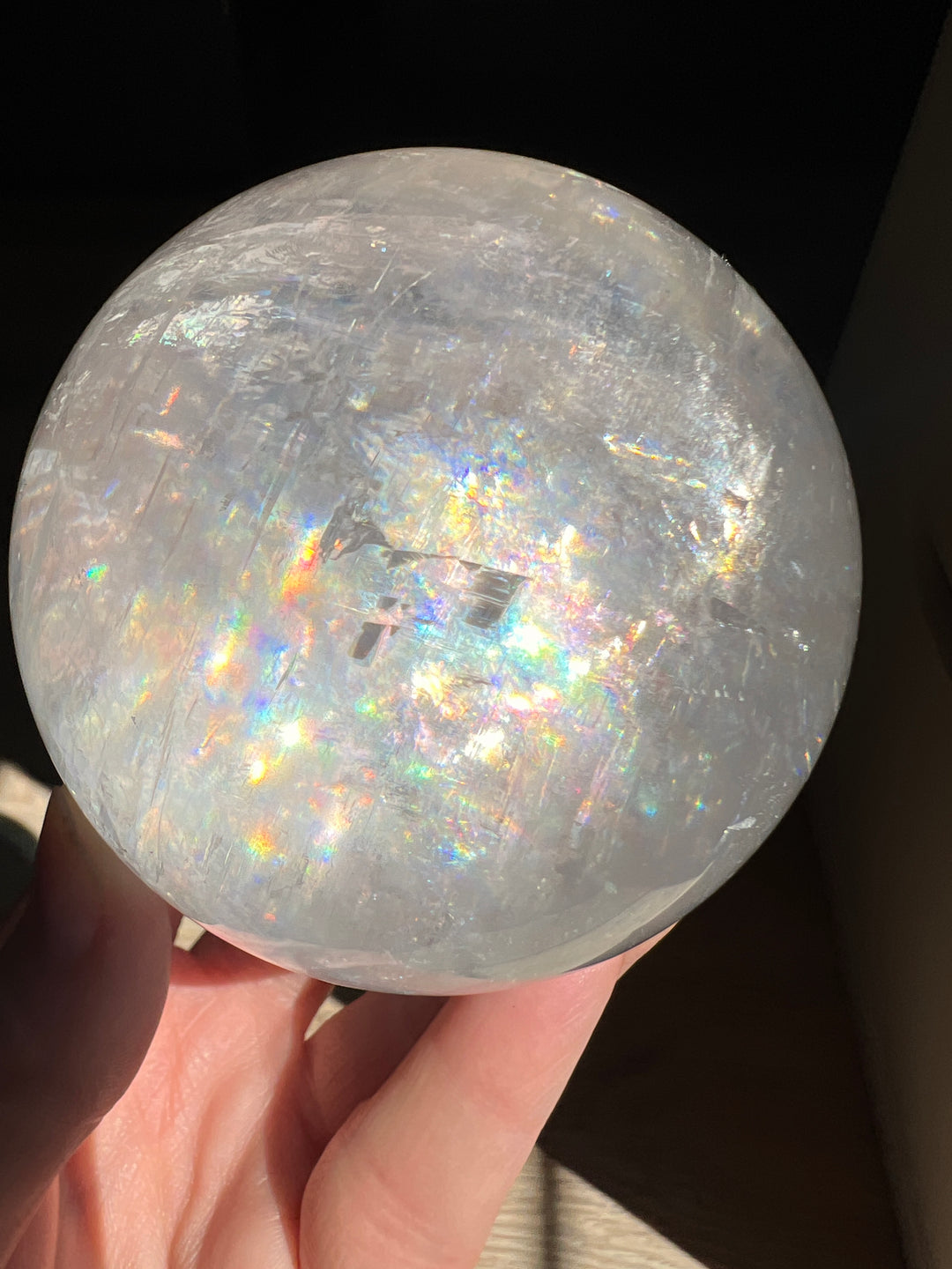 Optical Calcite Sphere (5) | 628.8g 76mm