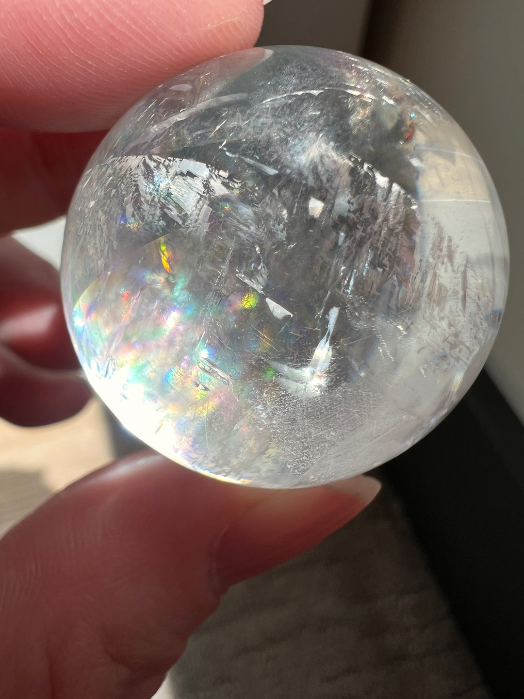Optical Calcite Sphere (18) | 46.9g 32mm