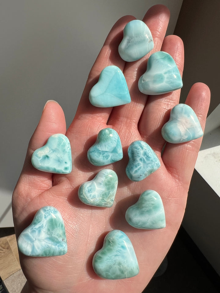 Wholesale Larimar Heart Lot 79.6g