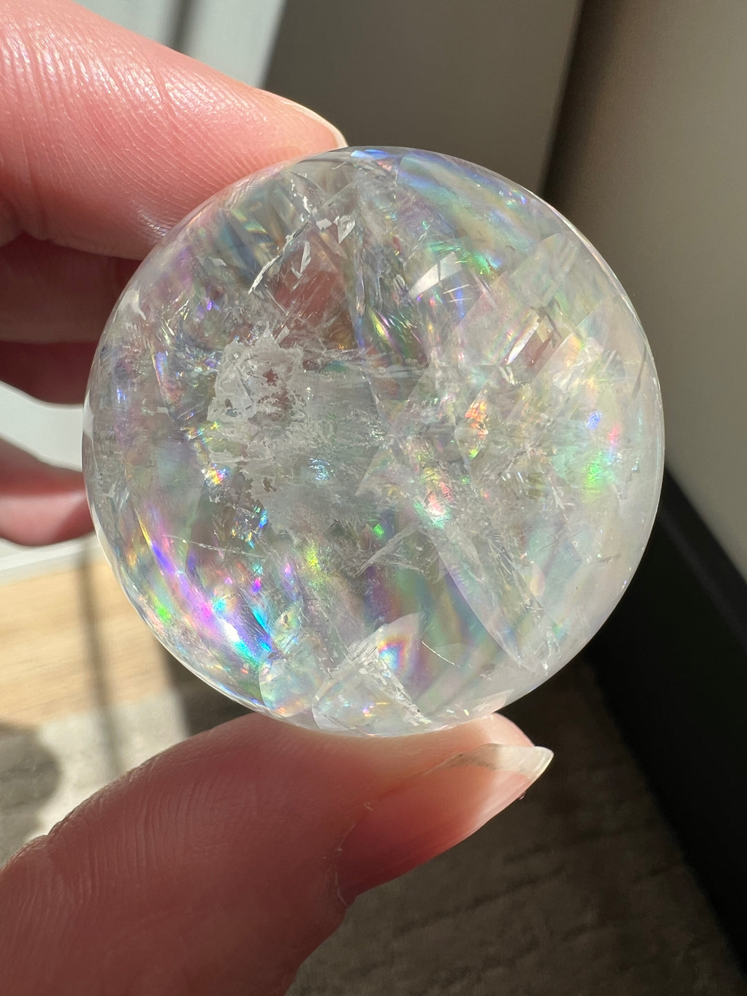 Optical Calcite Sphere (5) | 78.3g 38mm