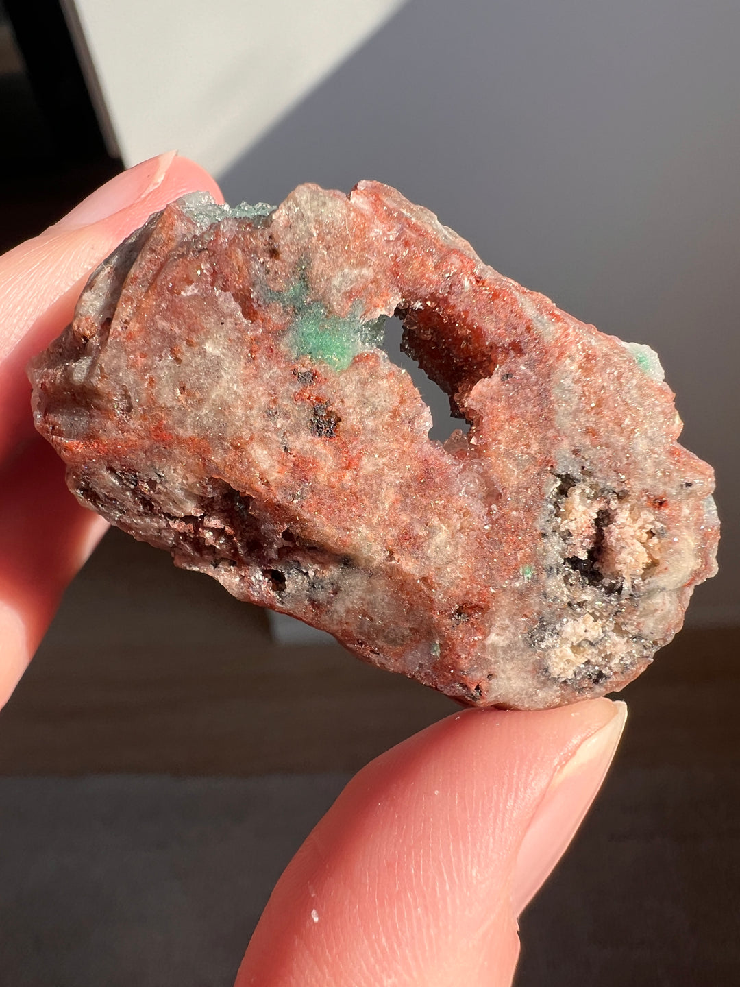 Sugar Malachite with Hematite (1) | 18.7g