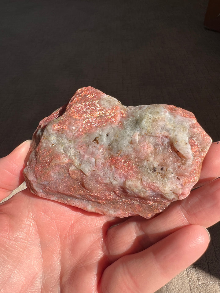 Raw Red Tanzania Sunstone (2) | 126.3g
