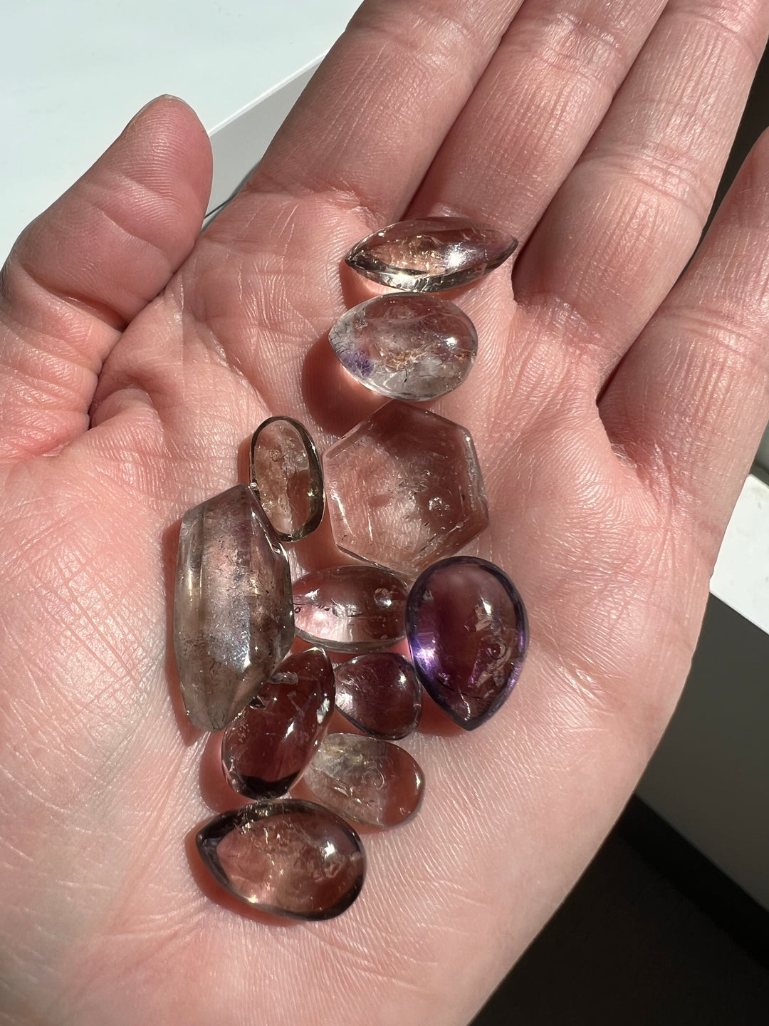 Smoky Amethyst Enhydro Cab Set