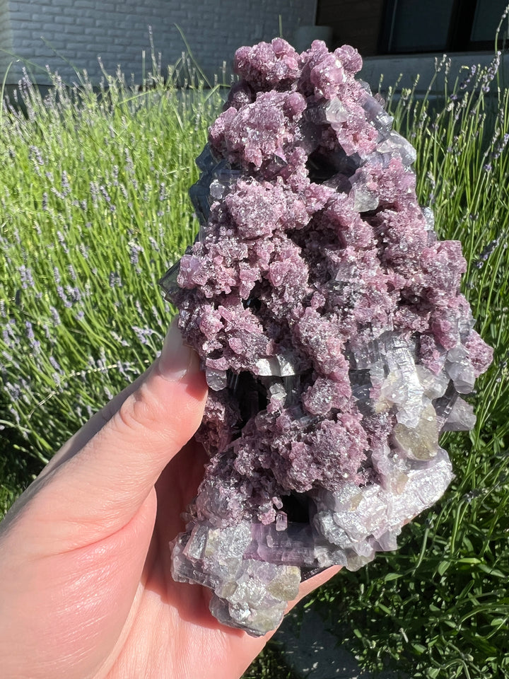 Purple Tourmaline Cluster with Lepidolite – 477g Cruzeiro Mine, Minas Gerais, Brazil