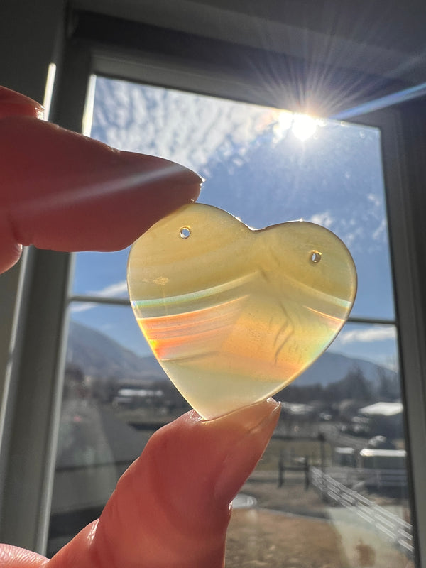 Iris Agate Drilled Heart (15)