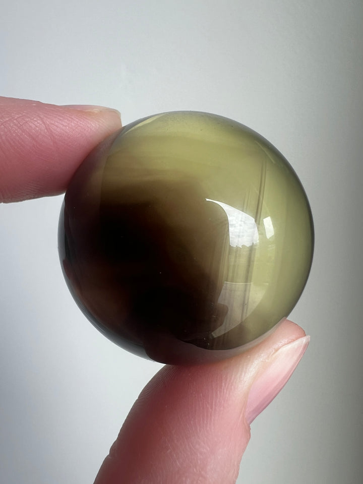 High Grade Smoky Quartz Sphere with Phantoms | 58g 35mm