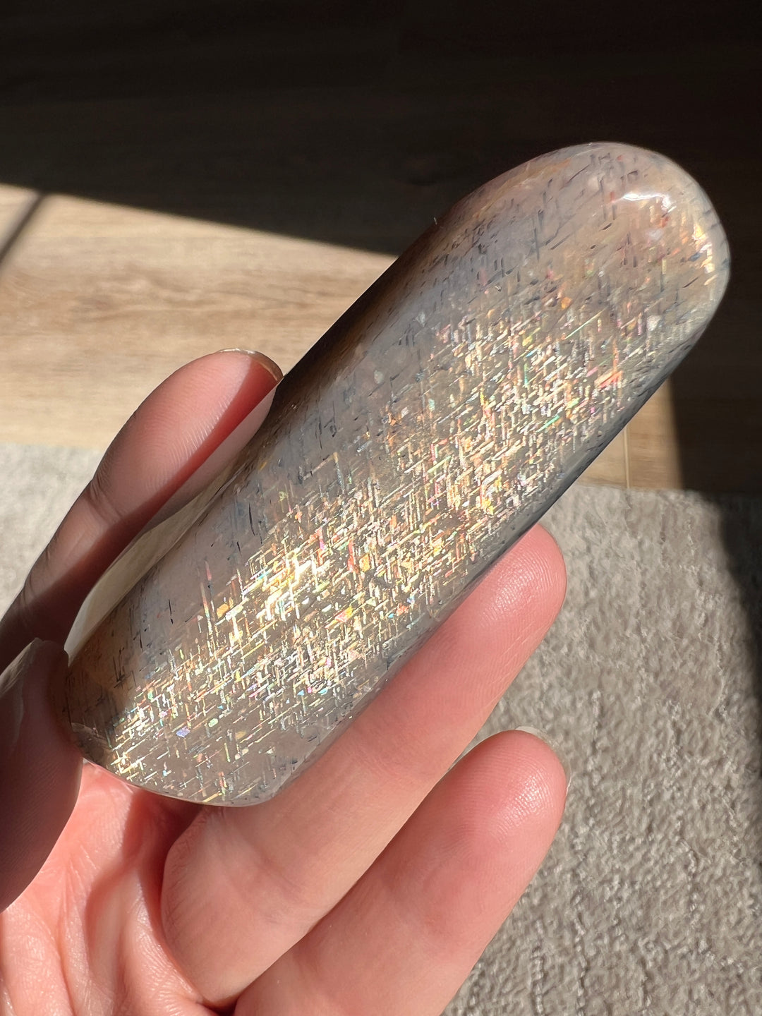 Tanzania Lattice Sunstone(8) | 60.7g
