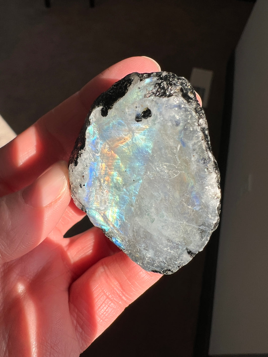 Raw Rainbow Moonstone | 86.3g