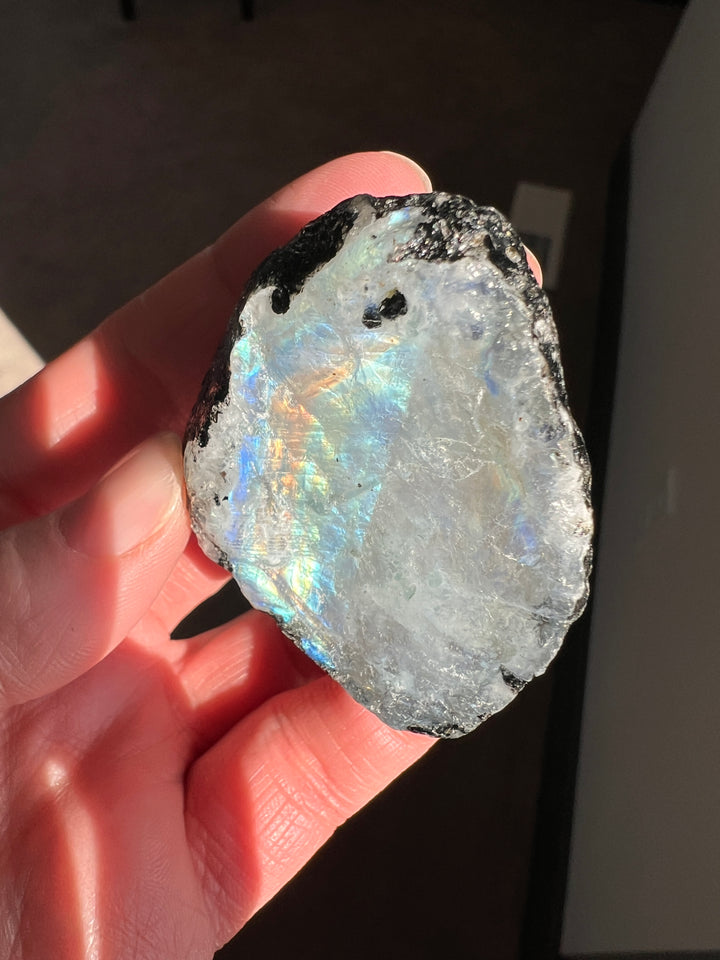 Raw Rainbow Moonstone | 86.3g
